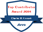 Avvo 2014 Top Legal Contributor badge