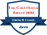 Avvo 2017 Top Legal Contributor badge
